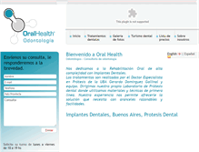 Tablet Screenshot of oralhealth.com.ar