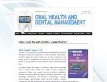 Tablet Screenshot of oralhealth.ro